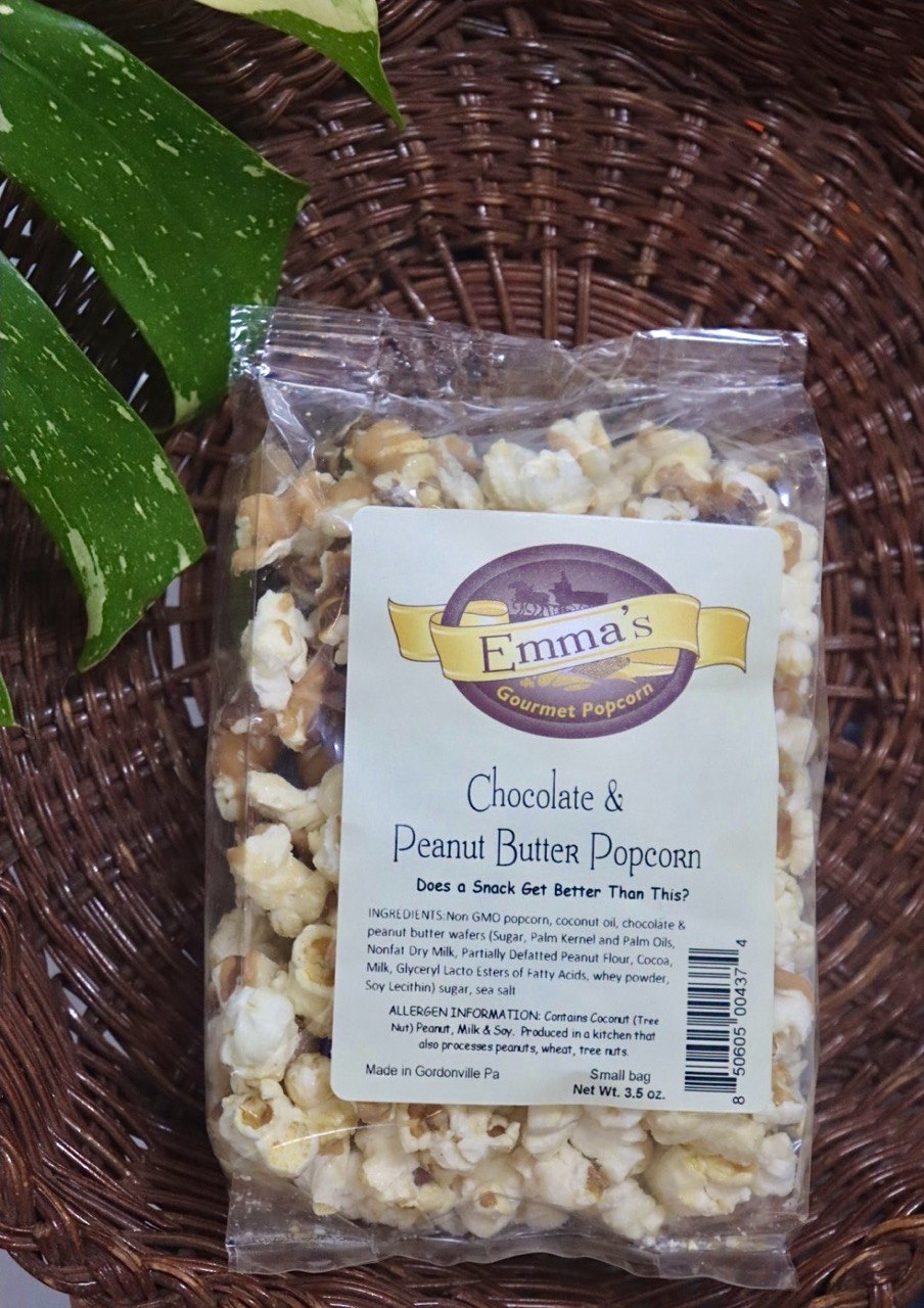 Emma’s Gourmet Chocolate & Peanut Butter Popcorn