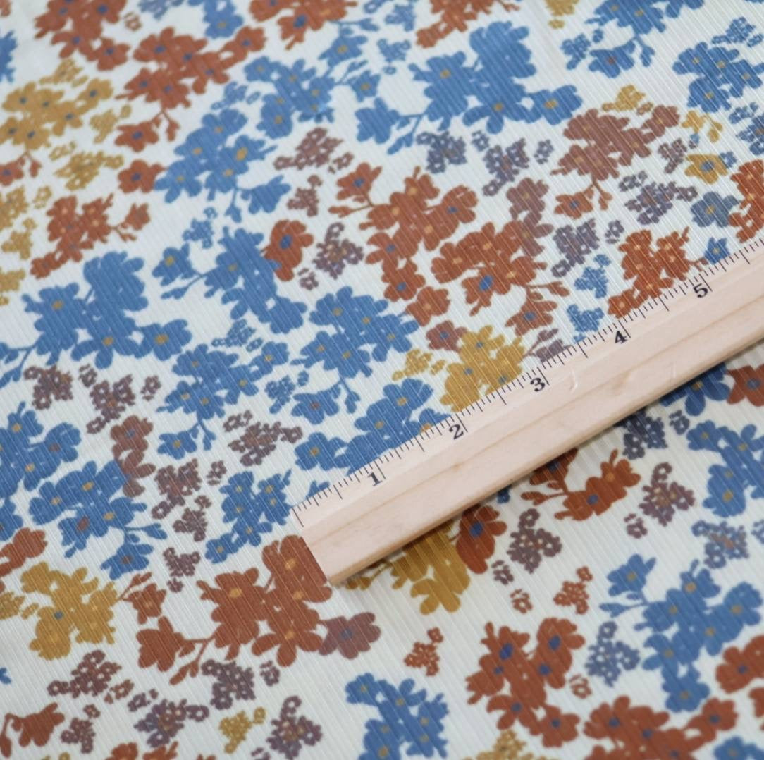 Exclusive Narrow Rib Autumn Harvest Floral by the Half Yard