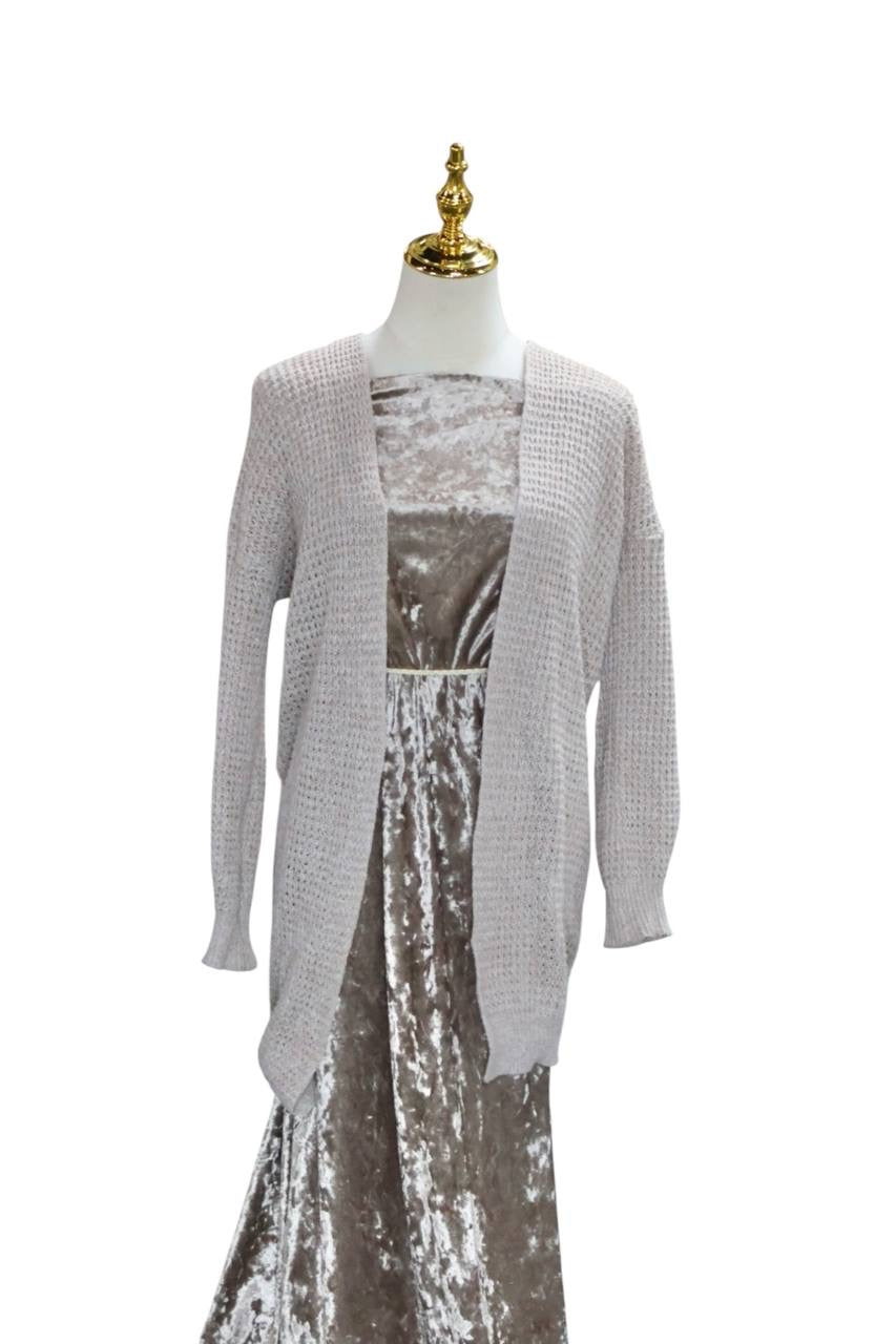 Taupe Crushed Velvet by the Half Yard