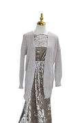 Taupe Crushed Velvet by the Half Yard