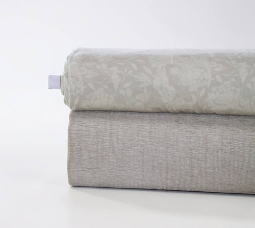 Cotton Spandex Champagne Timeless Peony by the Half Yard