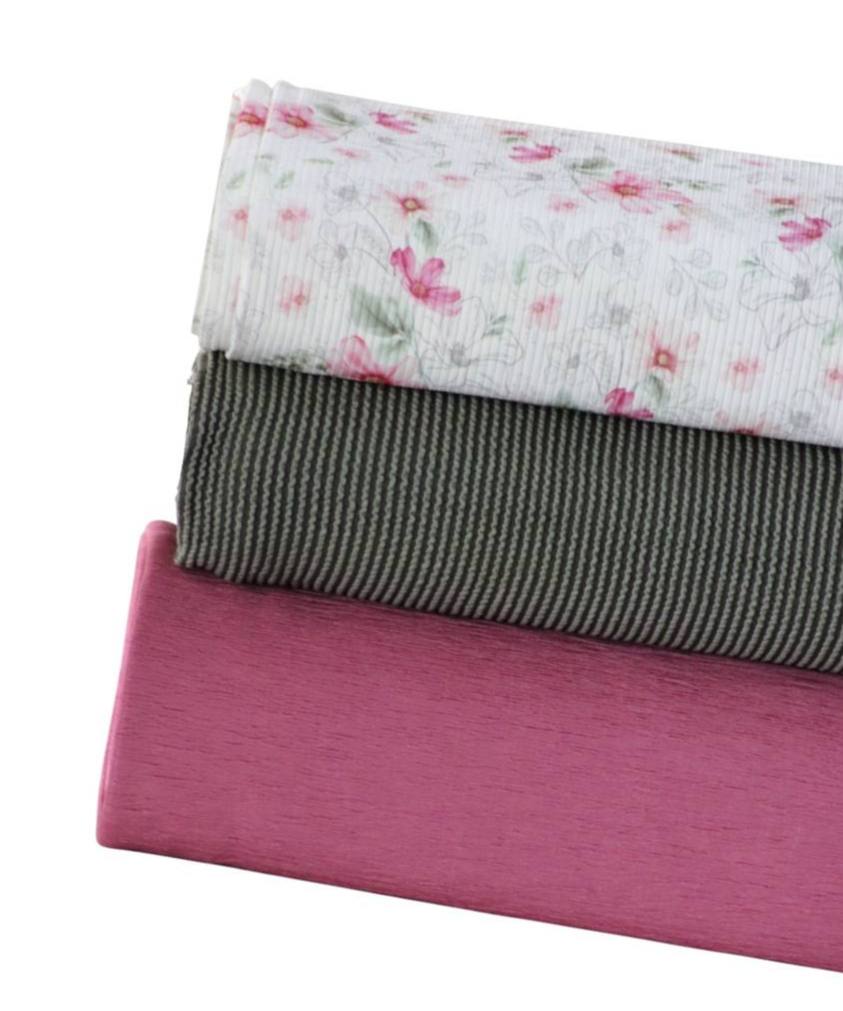Narrow rib Magenta Graceful Cosmos by the half yard