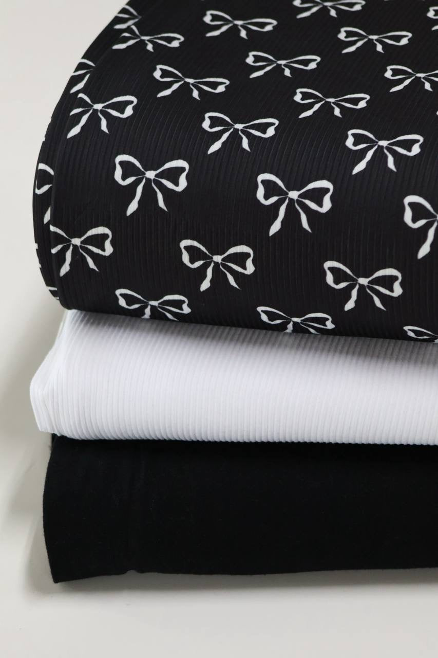 Exclusive Black Whimsical Bows by the Half Yard