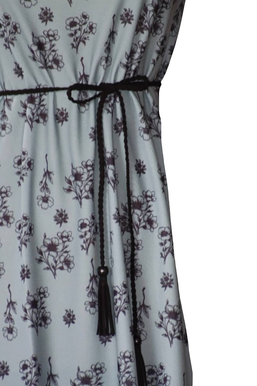 Lightweight Liverpool Periwinkle Dreamy Floral  by the half yard