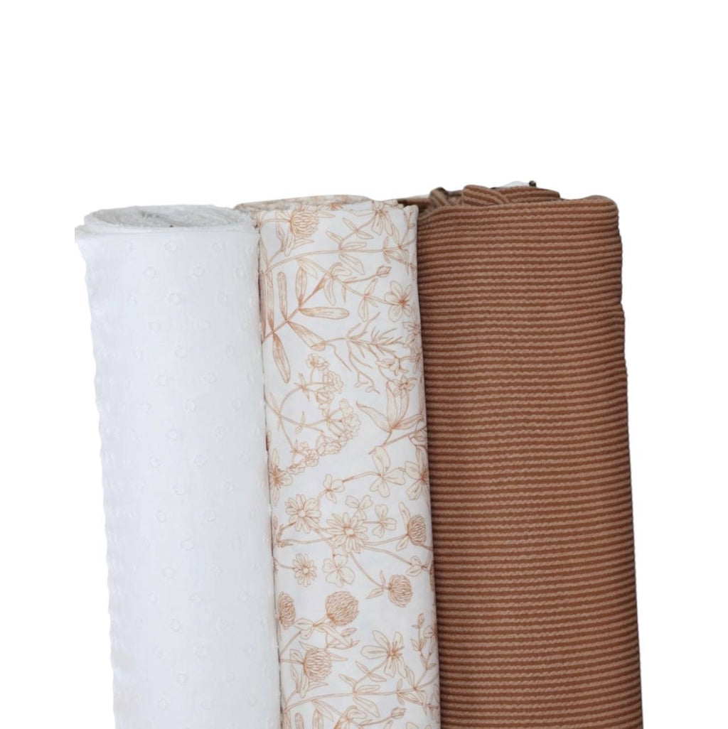 Linen Look Poly Terra-cotta Meadow Harvest by the Half Yard