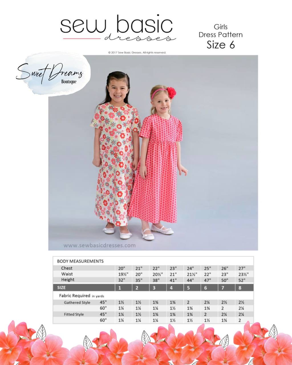 Sew Basic Girls Dress Pattern