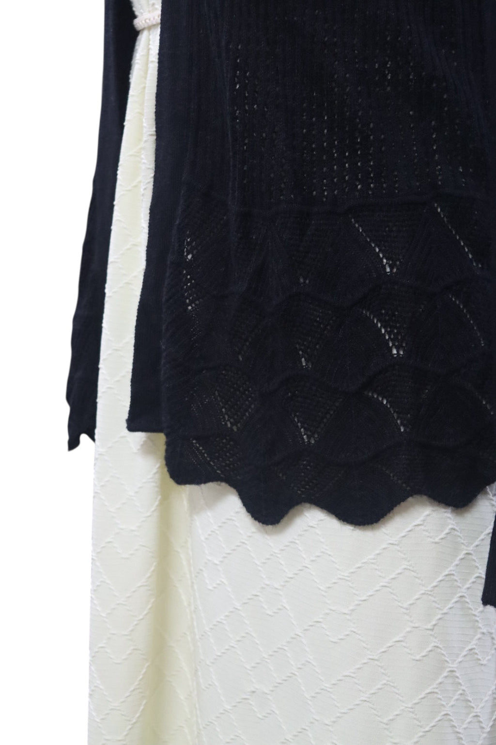 Raised diamond Jacquard knit solid￼ by the Half Yard