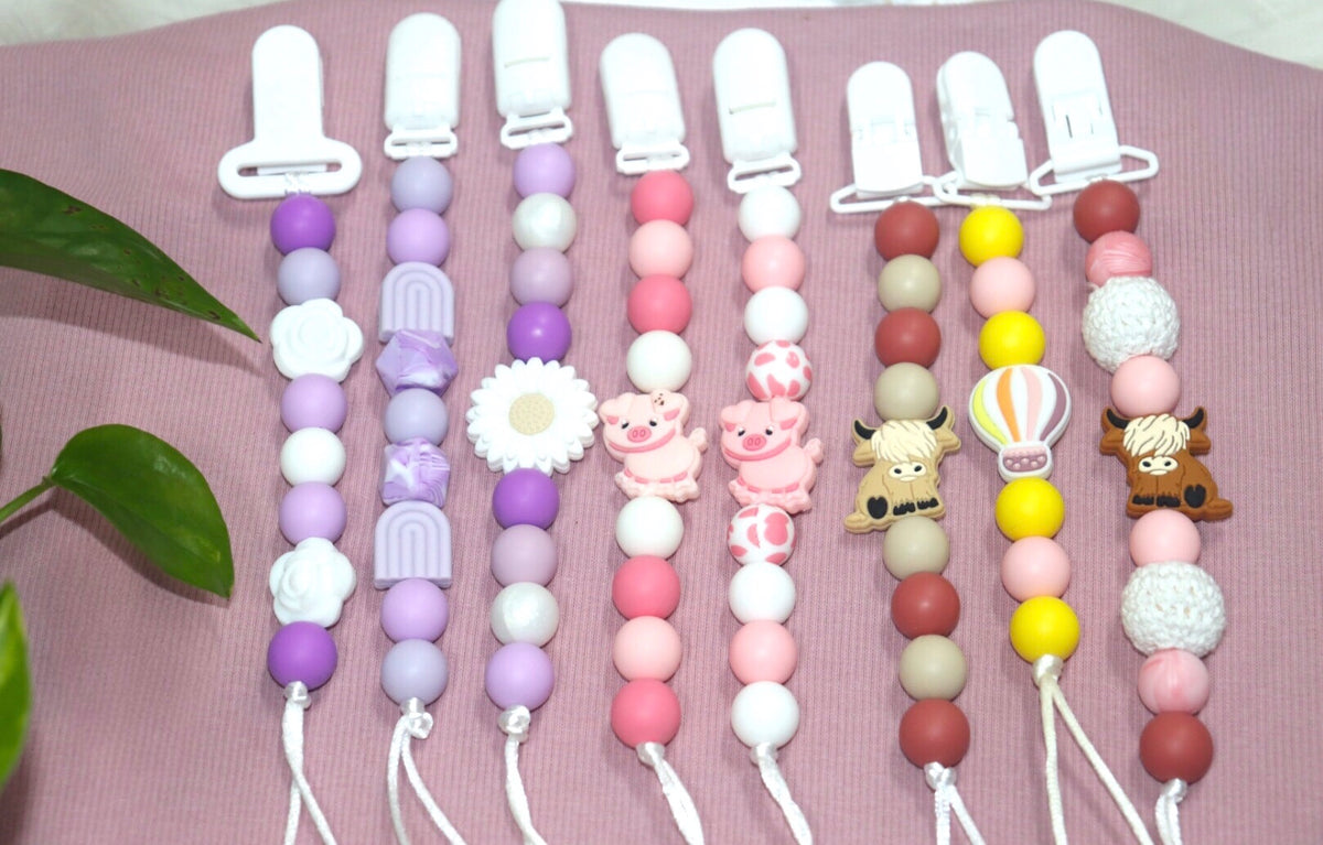 Handmade silicone Pacifier clips