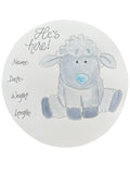 Hand Drawn Birth Stat “Baby Boy Lamb”
