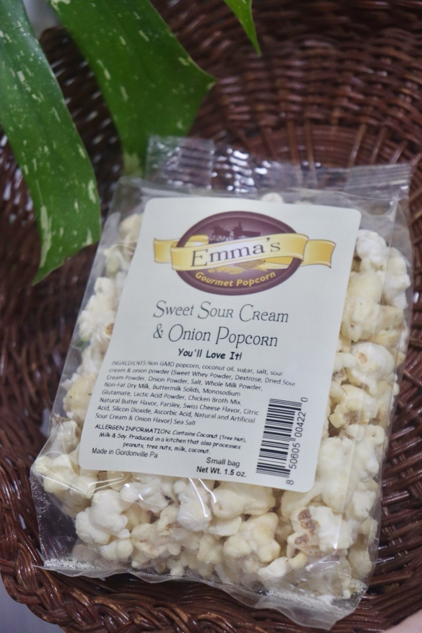 Emma’s Gourmet Sweet Sour Cream & Onion Popcorn