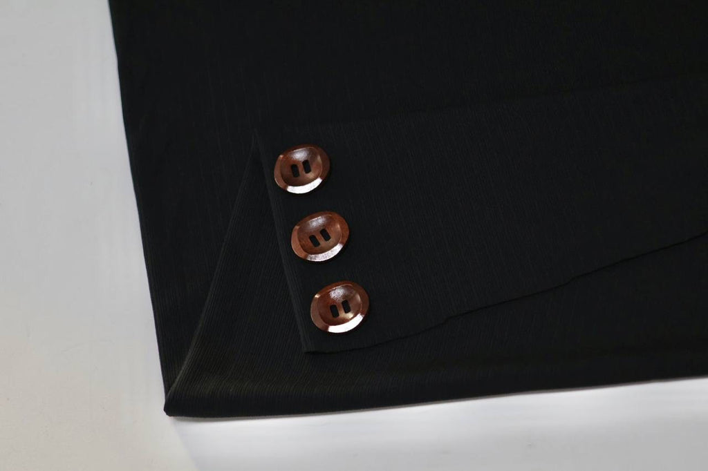 “Black” Ideal Rib Knit by the half yard