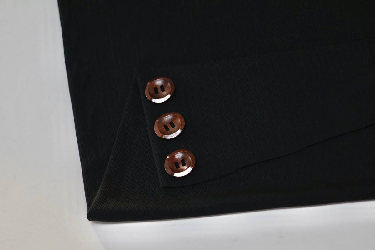 “Black” Ideal Rib Knit by the half yard