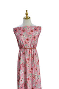 Exclusive Swiss Dot Knit Rose Berry Ranunculus by the Half Yard