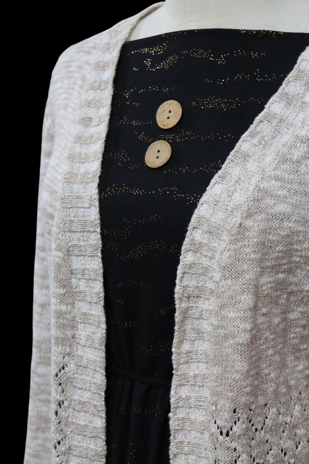 Double Brushed “Black” Foil   Solid by the half yard