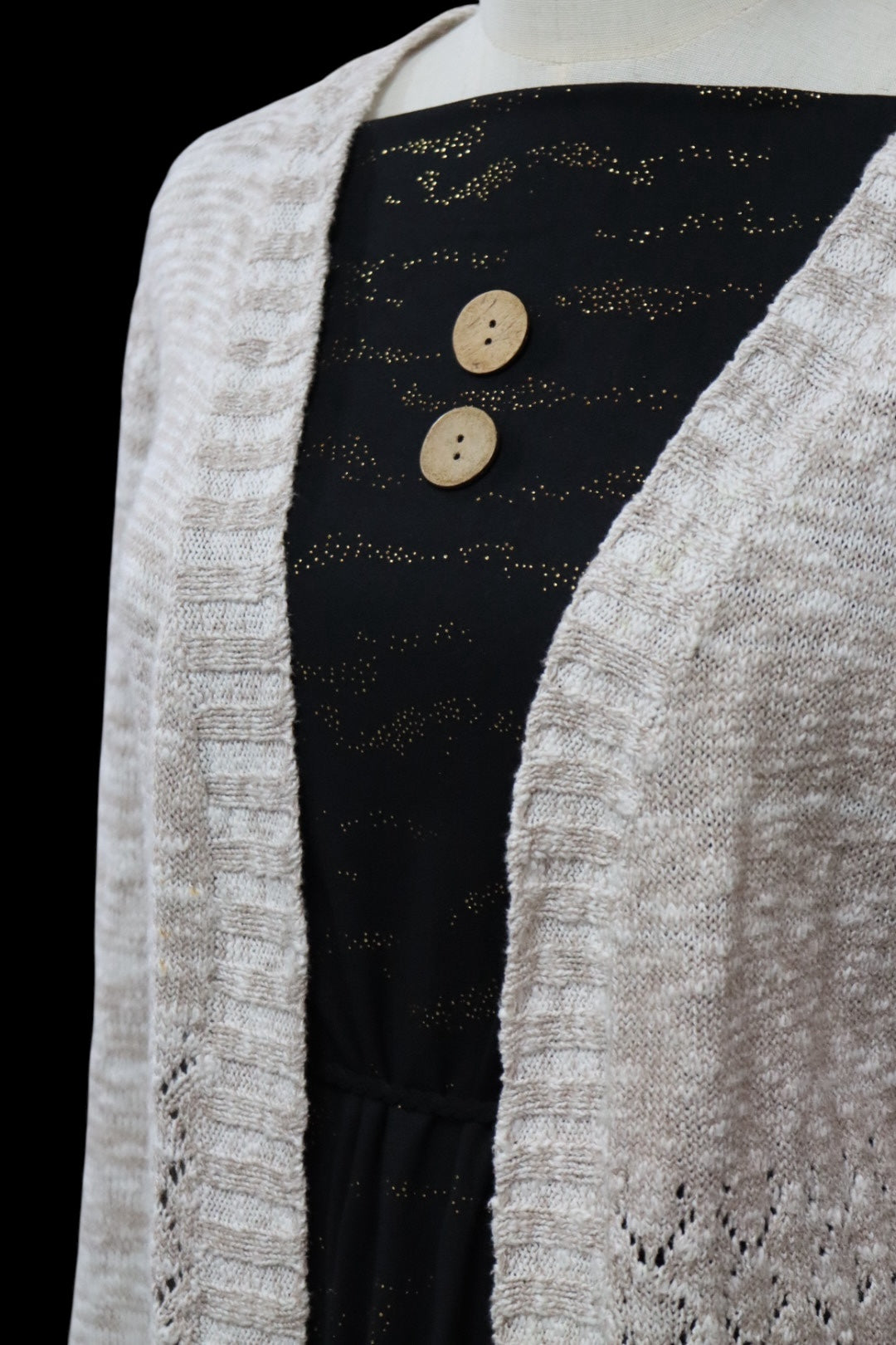 Double Brushed “Black” Foil   Solid by the half yard