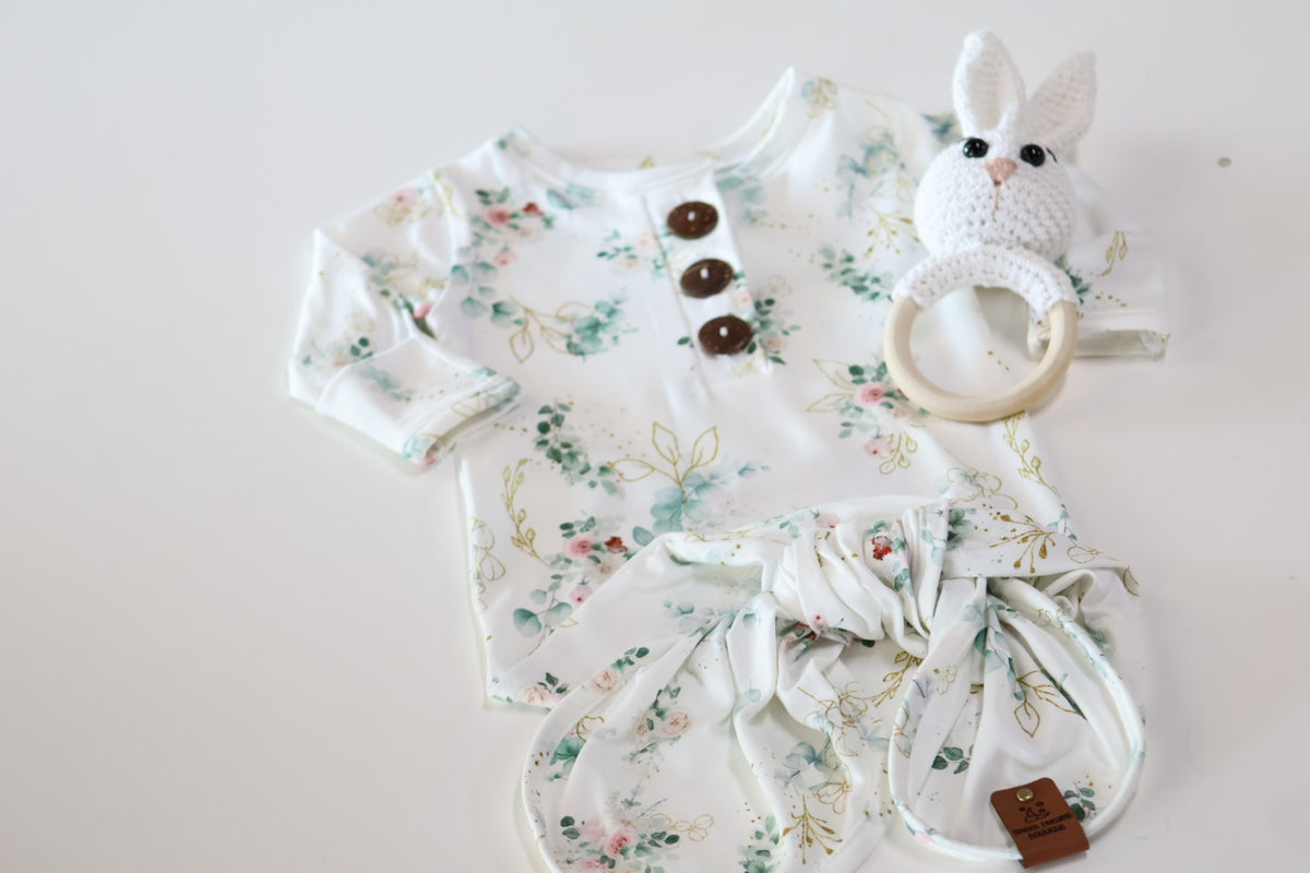 Eucalyptus DTY Handmade Knotted Gown