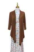 Exclusive Modern Teal & Terra-cotta Swiss Dot Knit by the Half Yard
