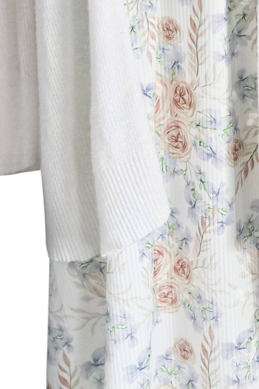Narrow Rib Vintage Rose Violet by the half yard