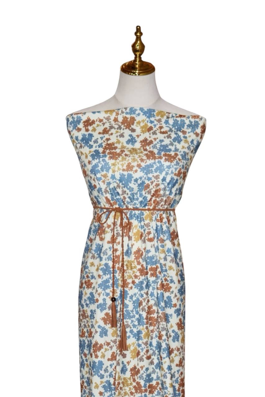 Exclusive Narrow Rib Autumn Harvest Floral by the Half Yard
