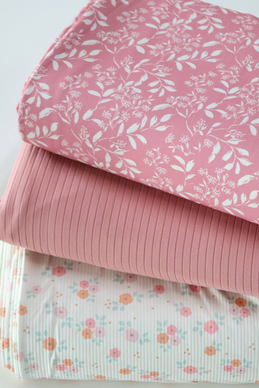 Exclusive Cloud Poly  Carnation Elegant Leaf by the Half Yard