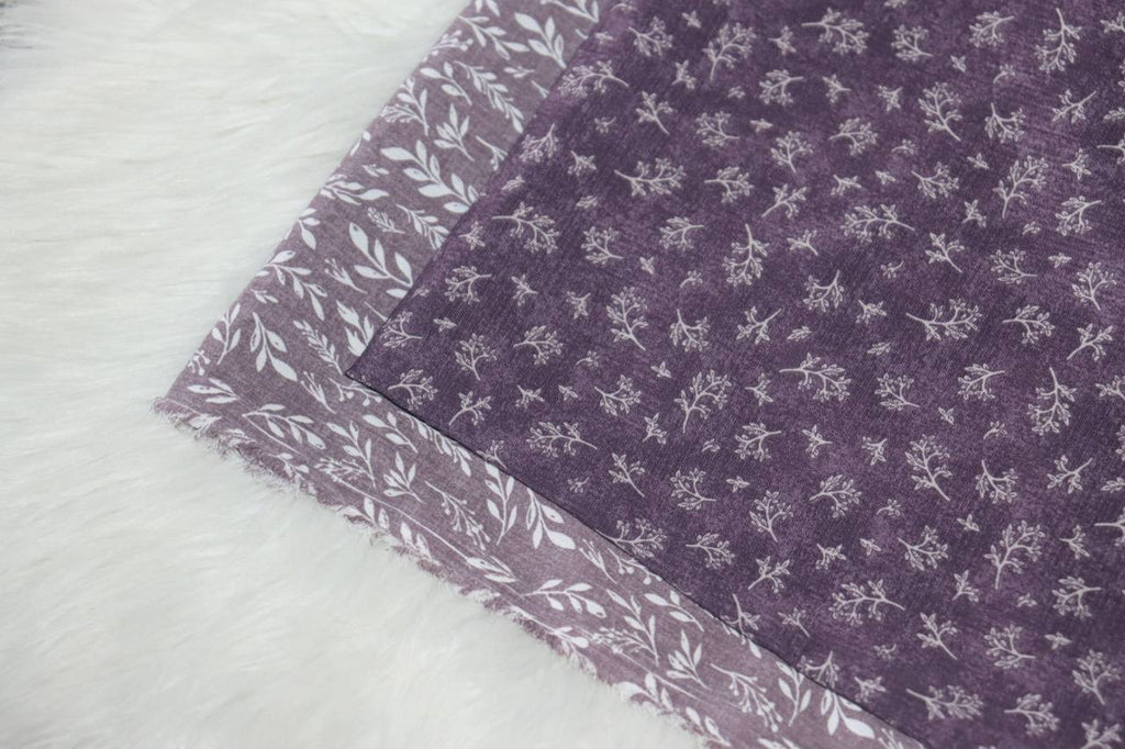 Poly Linen crêpe “Plum” by the half yard