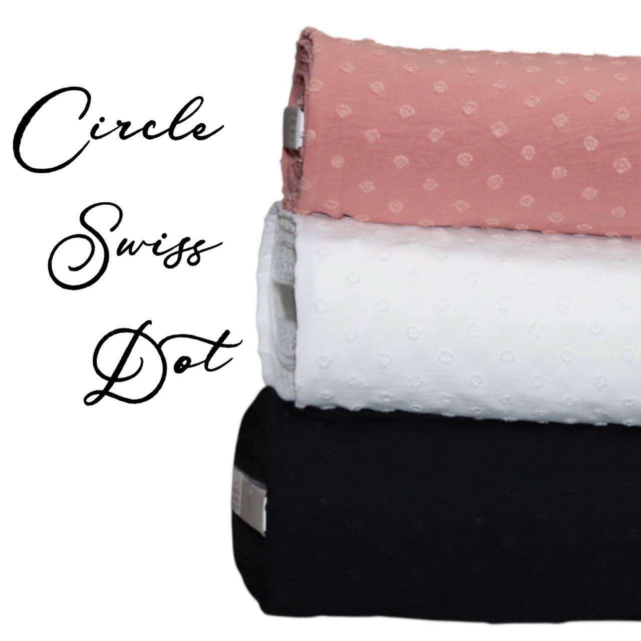 Circle Swiss Dot “Laurie” Polyester by the Half Yard