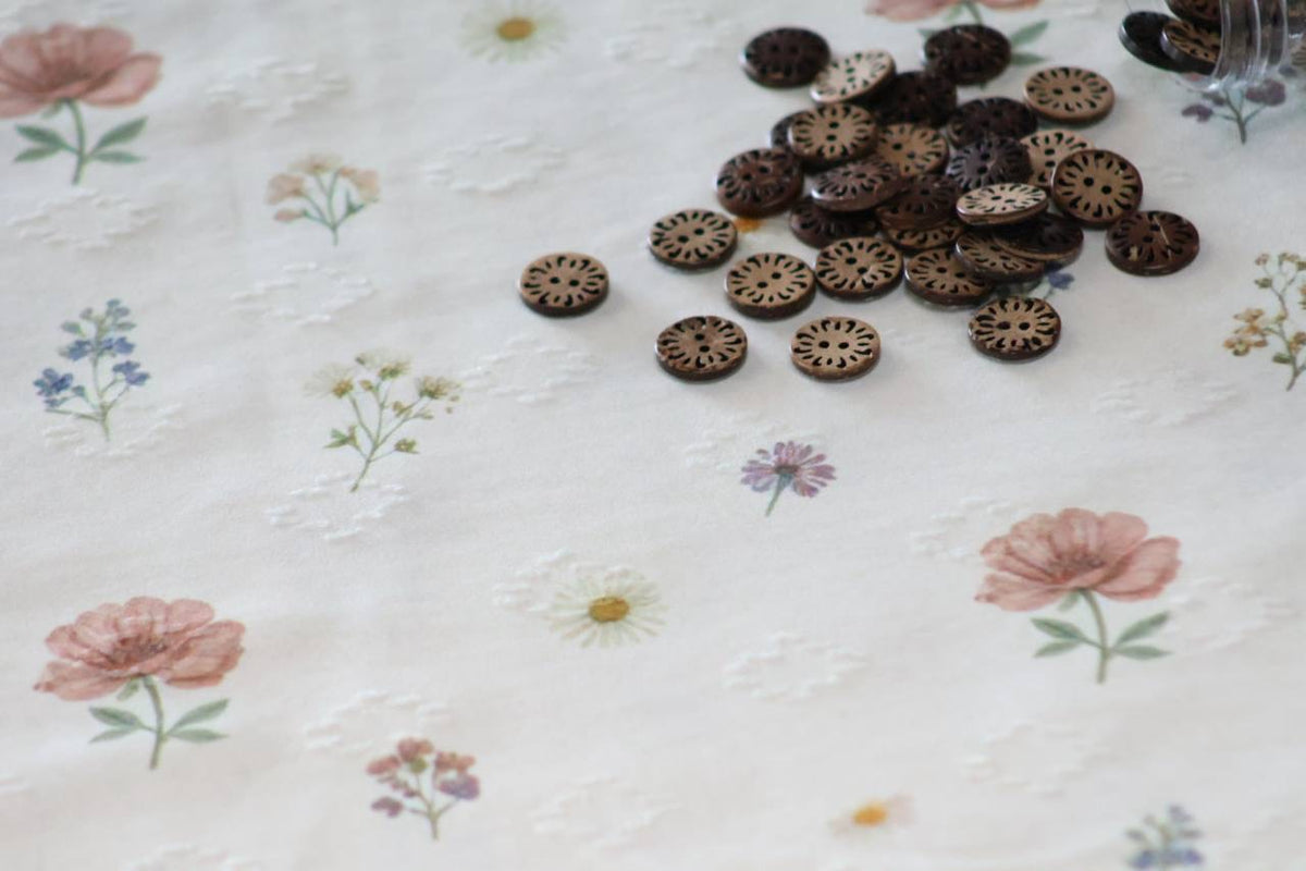 Exclusive Diamond Swiss Dot Cream Cottage Primrose by the Half Yard