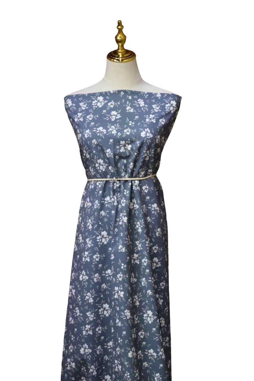 Exclusive Pineskin Dusty blue painted cosmos by the Half Yard