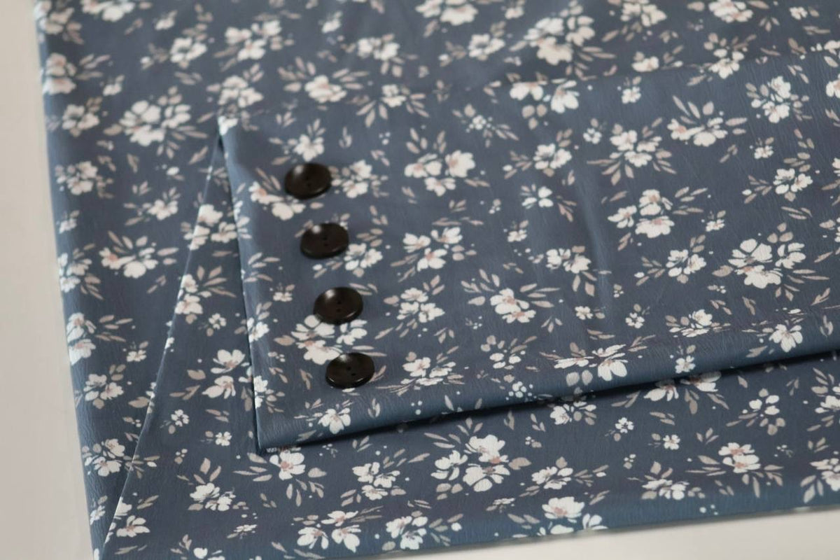 Exclusive Pineskin Dusty blue painted cosmos by the Half Yard