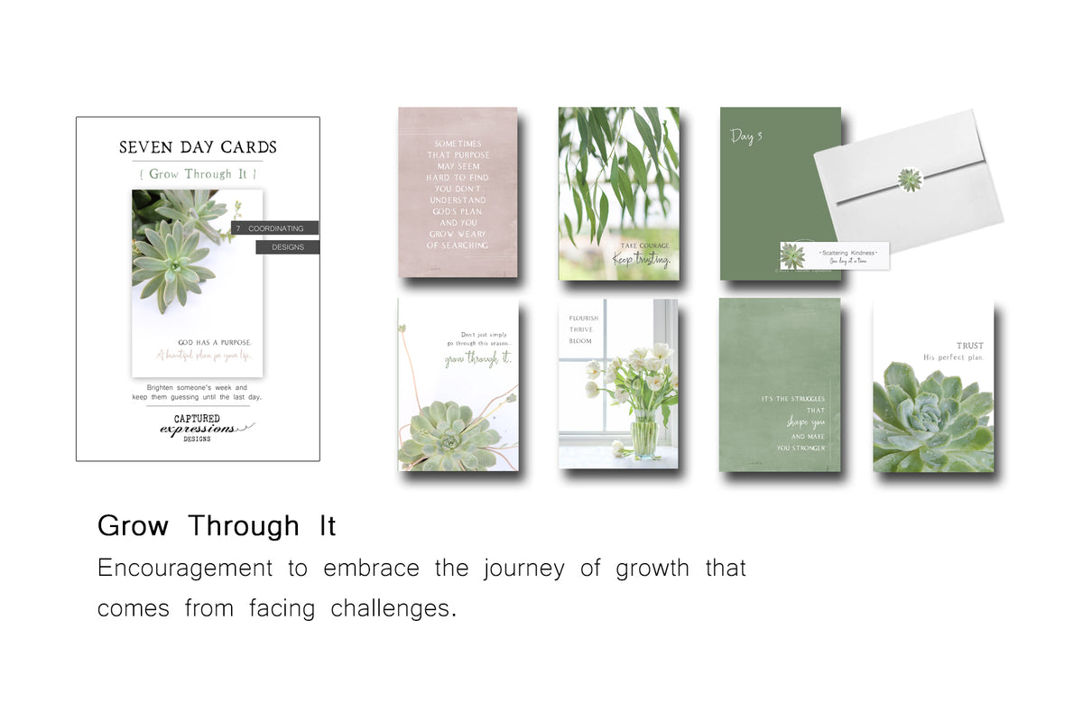 Seven Day Cards “Grow Through It”