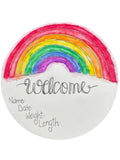 Hand Drawn Birth Stat “Rainbow”