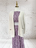 “Grape Mist”Mini Rib Knit by the Half Yard