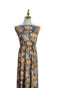 Exclusive Narrow Rib Charcoal & Gold Ranunculus by the Half Yard