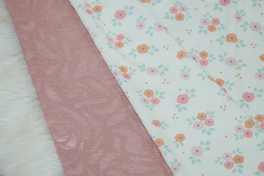 Narrow rib Peach Petal by the Half Yard