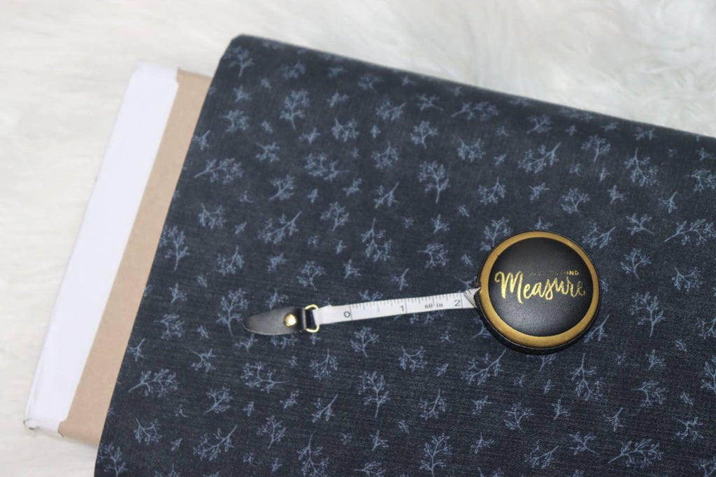 Poly Linen Crêpe “Dark blue” by the half yard