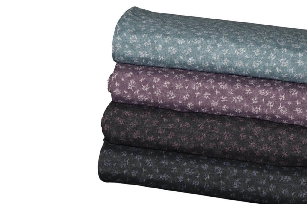 Poly Linen crêpe “Plum” by the half yard