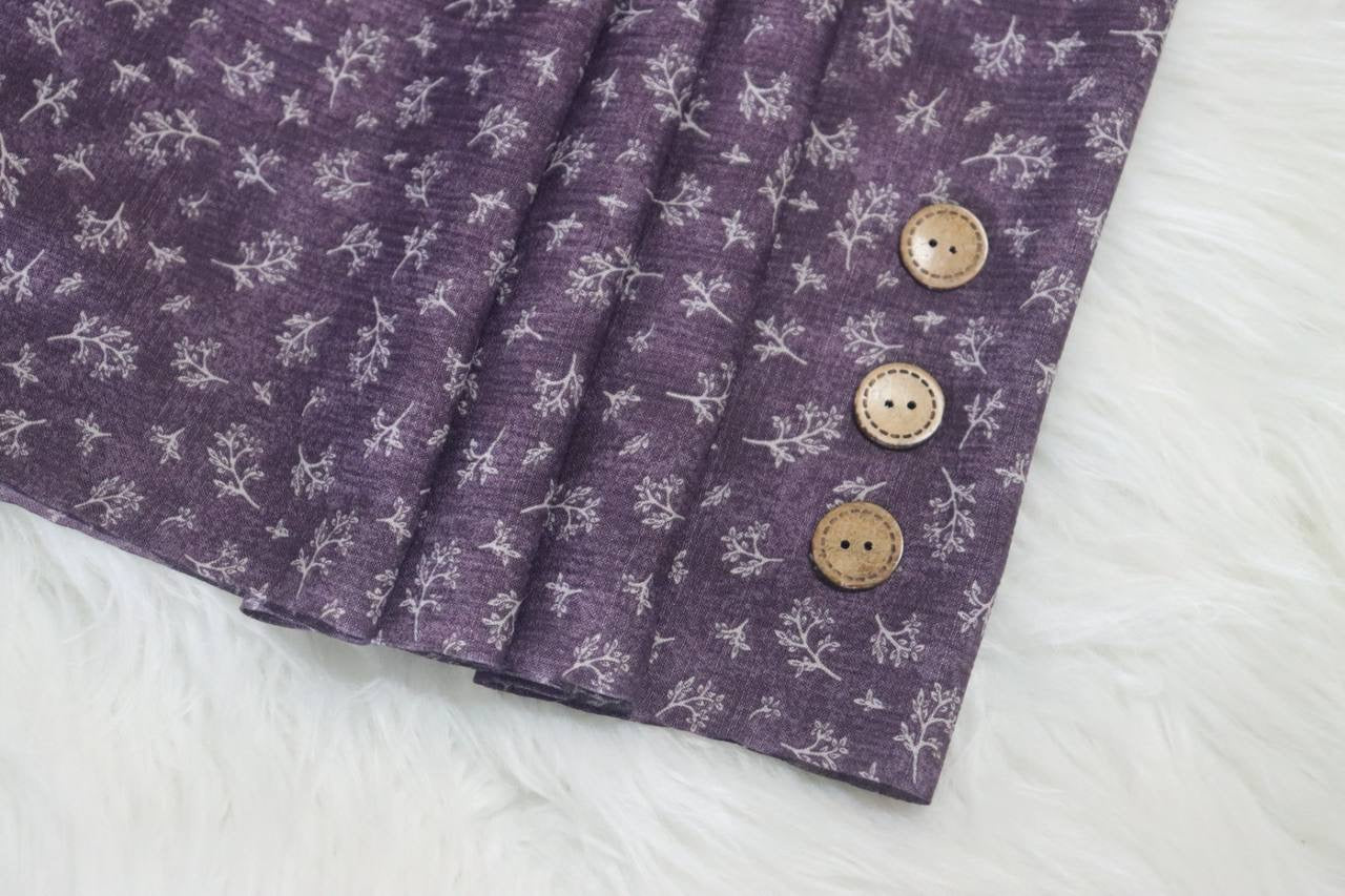 Poly Linen crêpe “Plum” by the half yard