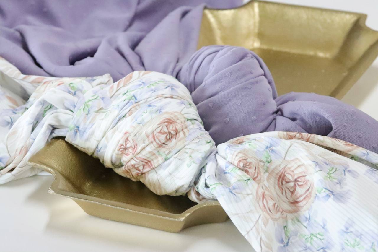 Narrow Rib Vintage Rose Violet by the half yard