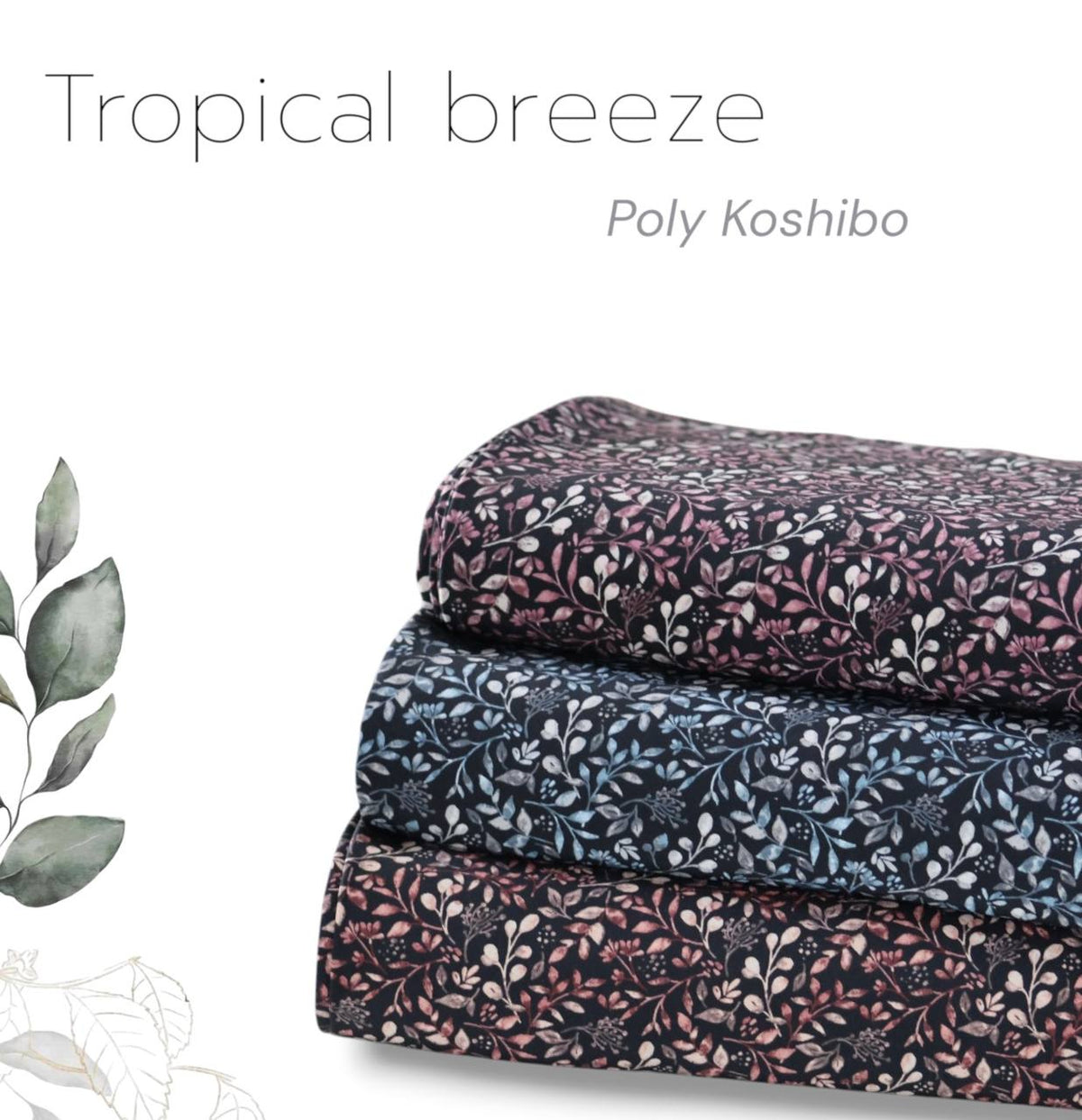 Tropical Breeze Poly Koshibo Redwood by the half yard