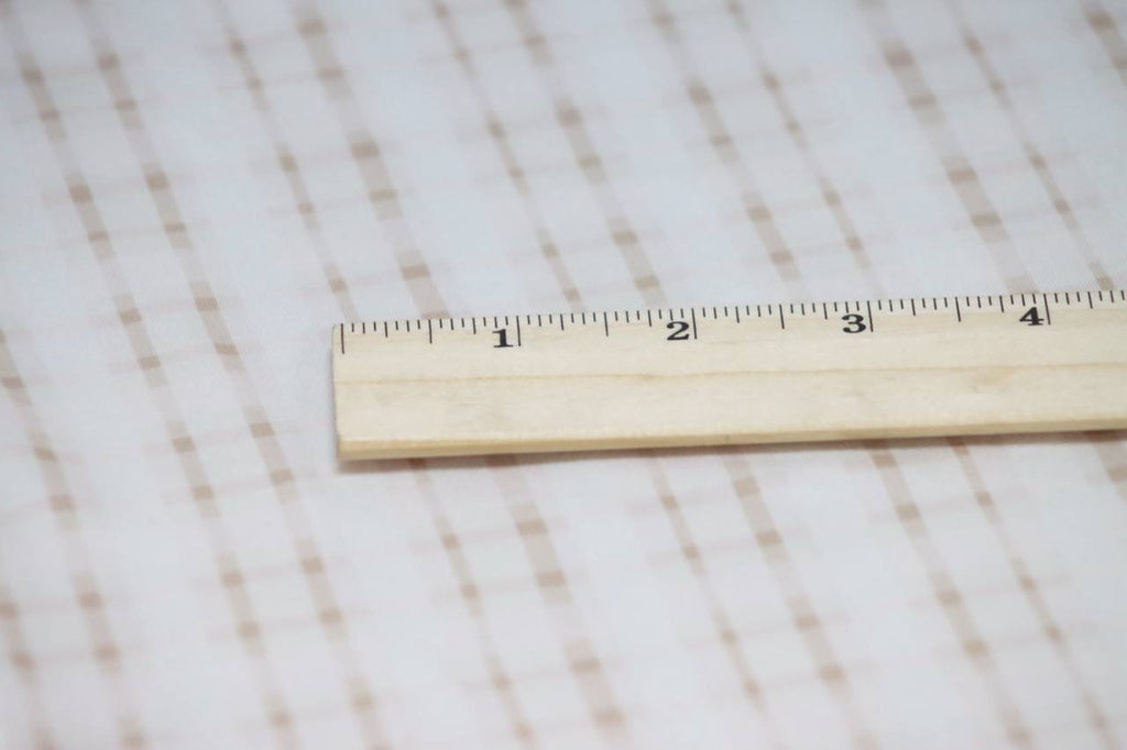 Double Brushed Tan Plaid by the Half Yard