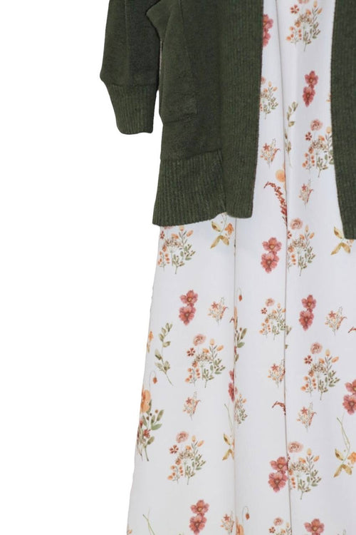 Cloud Poly White Fall Sprigs by the Half Yard