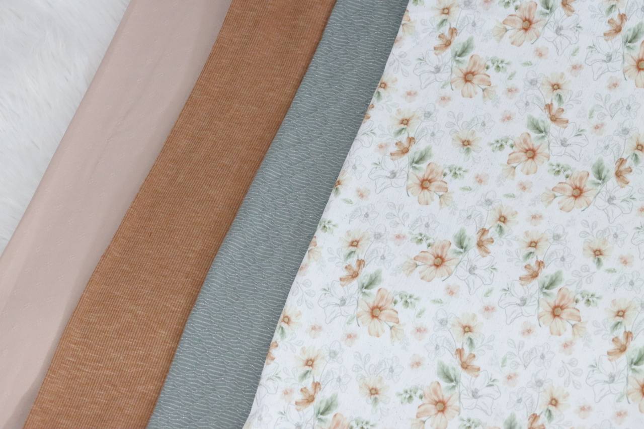 Pineskin Clay Peach Graceful Cosmos by the half yard