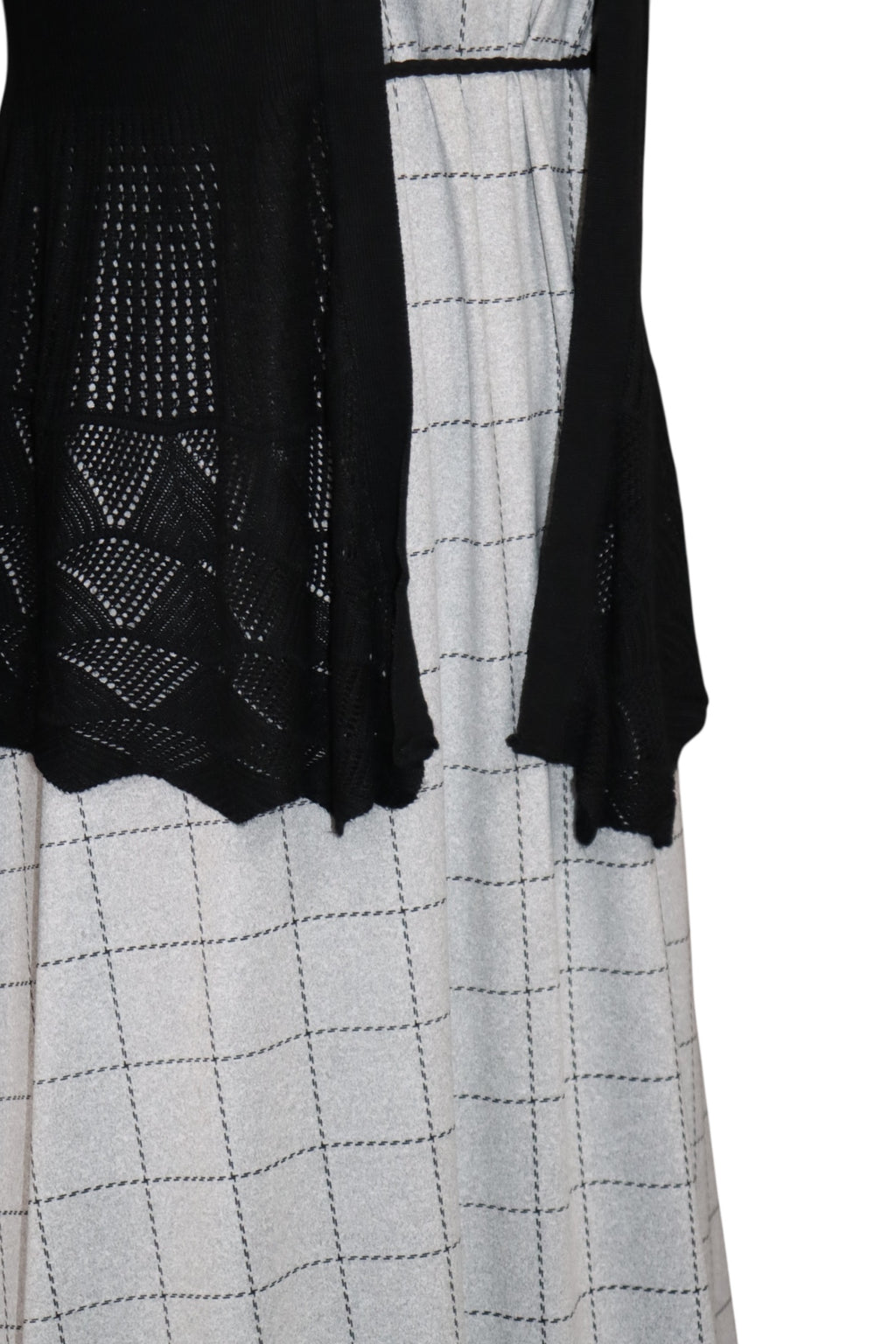 Double Brushed Grey Plaid by the half yard