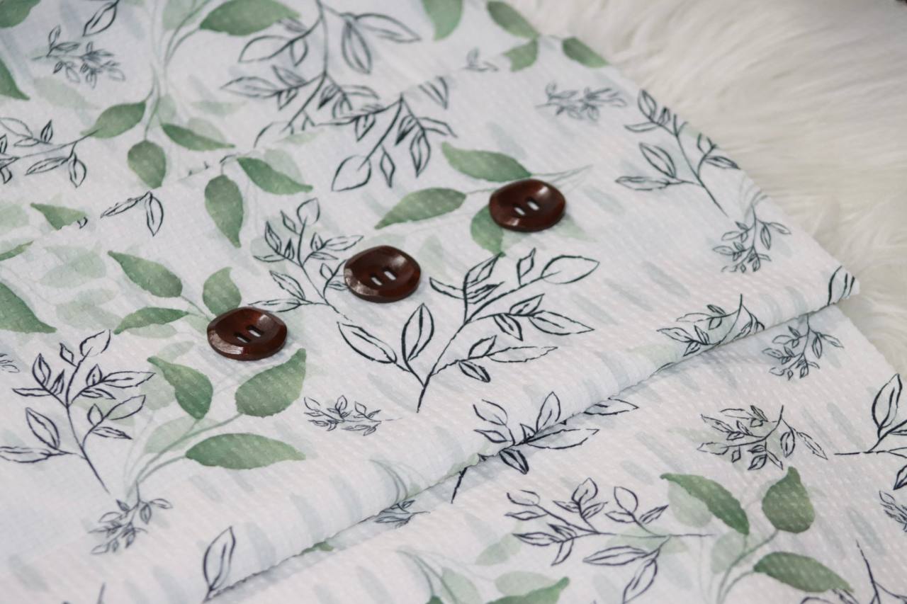 Pucker Poly Leaf design 
by the half yard