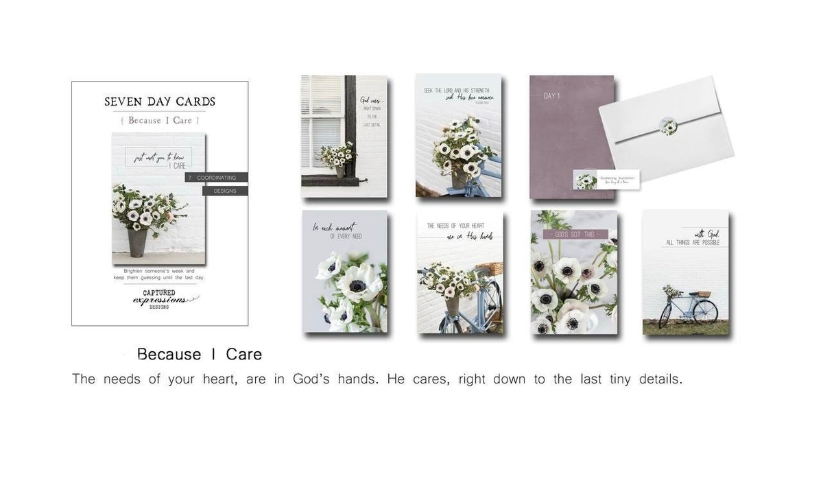 Seven Day Cards “Because I Care”