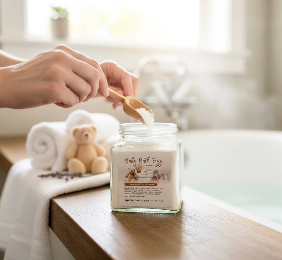 Baby bath fizz