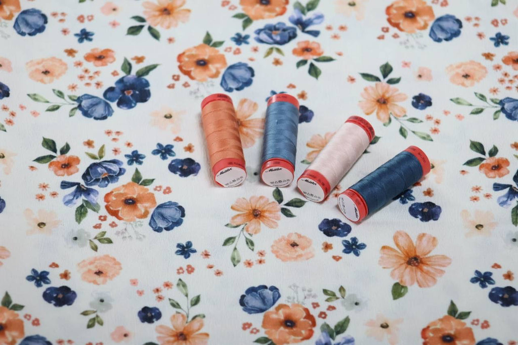EXCLUSIVE Pineskin Soft Ivory Floral by the half yard