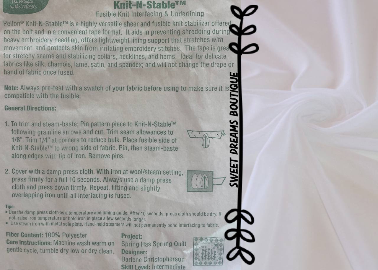 Knit & Stable Pellon by the half yard