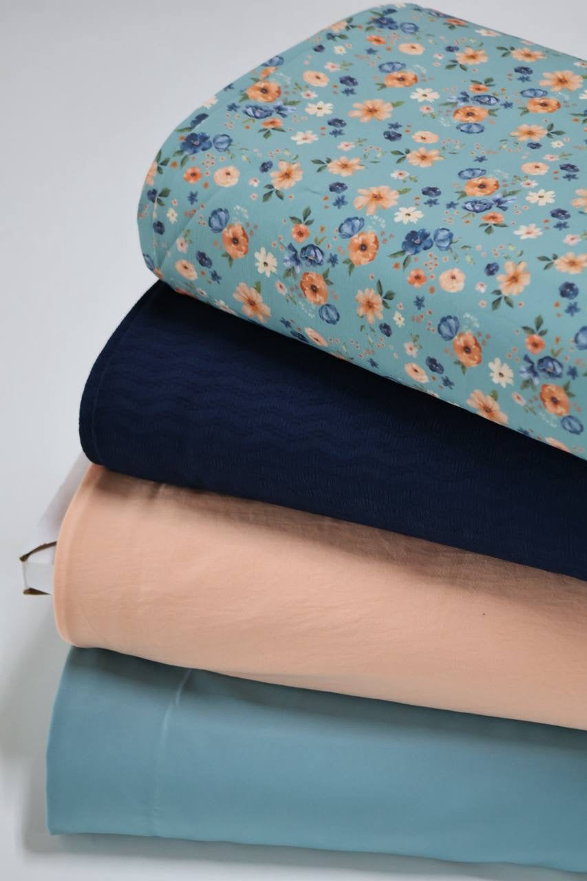 EXCLUSIVE Pineskin Seafoam Floral by the half yard