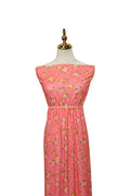 Exclusive Narrow Rib Coral Glow Blossoms by the Half Yard